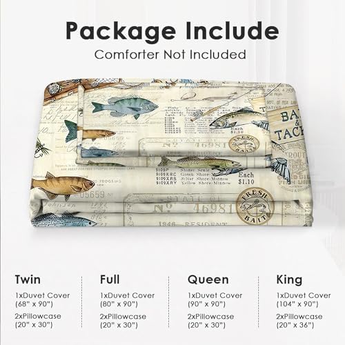 Jerkboo Duvet Cover Set - 3D Print Modern Comforter Cover with Pillowcases