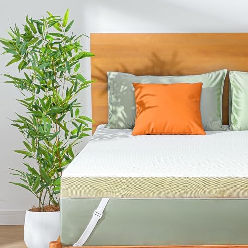 Marsail 3 Inch Cooling Memory Foam Mattress Topper
