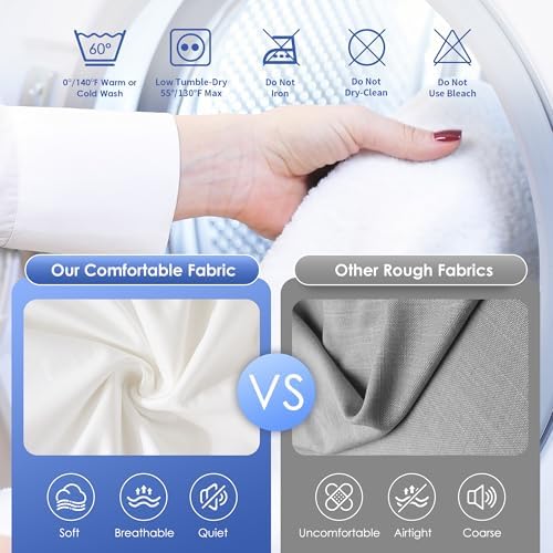 HALANS King Waterproof Mattress Protector Breathable Fitted Sheet