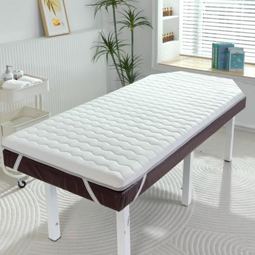 LDLCYCN 4cm Thick Massage Mattress Topper With Elastic Bands