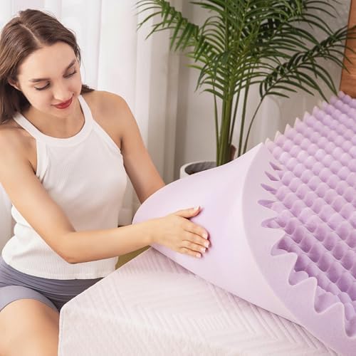 EGOHOME Egg Crate Memory Foam Mattress Topper 3 Inch Twin