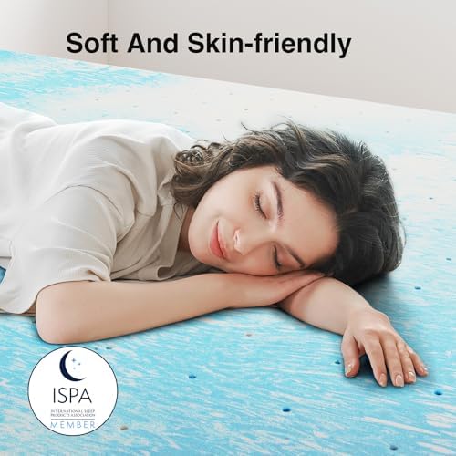 Novilla Memory Foam Mattress Topper King 2 Inch 1
