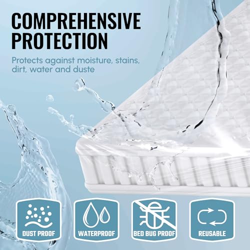 WORKPRO 2-Pack Queen King Plastic Mattress Bags