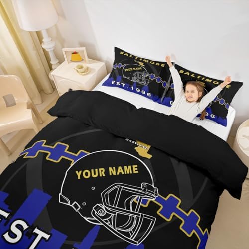 Erosebridal Football Duvet Cover Set for Boys with 2 Pillowcases