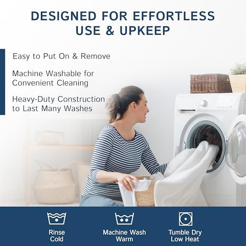 Four Seasons Essentials King Mattress Protector Waterproof Zippered Cover