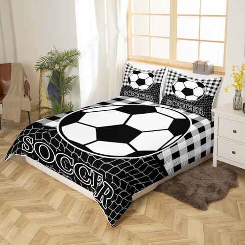 Feelyou Soccer Bedding Set Twin Size 2Pcs