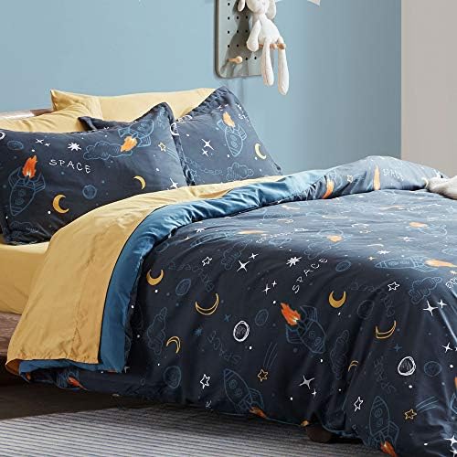 SLEEP ZONE Kids Duvet Cover Set - Twin Size 2 Pieces