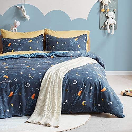 SLEEP ZONE Kids Duvet Cover Set - Twin Size 2 Pieces