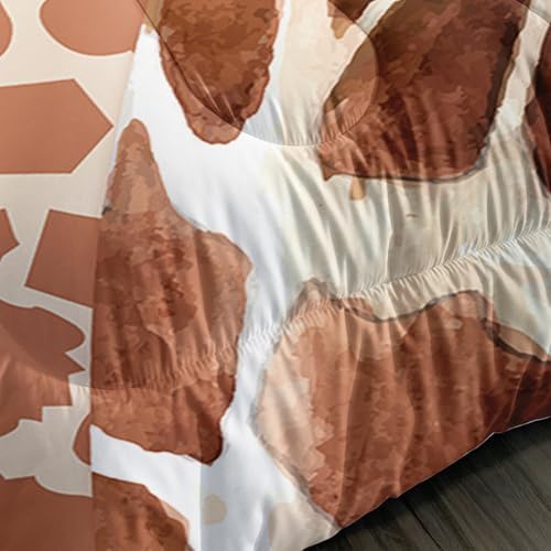 QOOMO Cartoon Giraffe Comforter Set for Kids