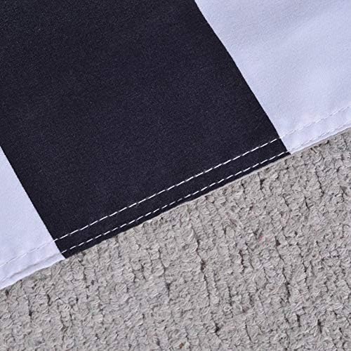 Feelyou Queen Duvet Cover Set Black White Zipper 3 Pc