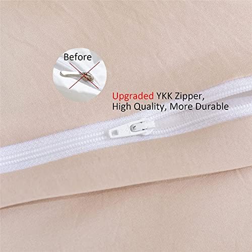 IHOUSTRIY Twin Duvet Cover Set with Pom Poms and Zipper Closure
