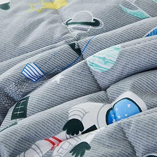 Brandream Kids Space Bedding Set 3-Piece Cotton Comforter Set