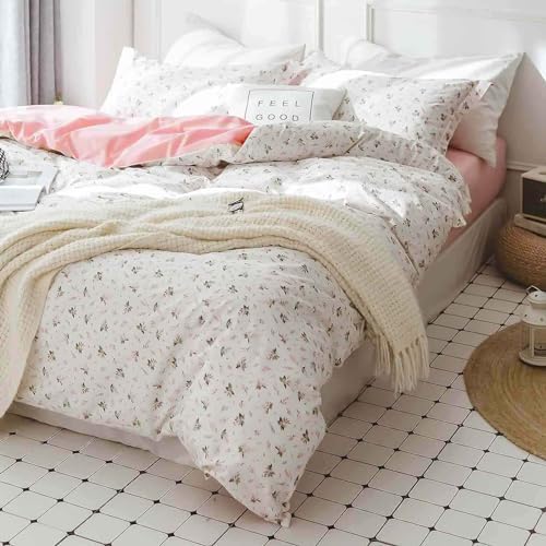 Nanko Pink Floral Duvet Cover Set 3 Piece