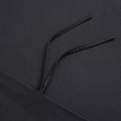 Mellanni Duvet Cover Set - Queen Size Black 5 PC Iconic Collection
