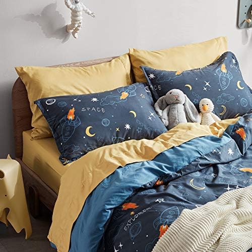 SLEEP ZONE Kids Duvet Cover Set - Twin Size 2 Pieces