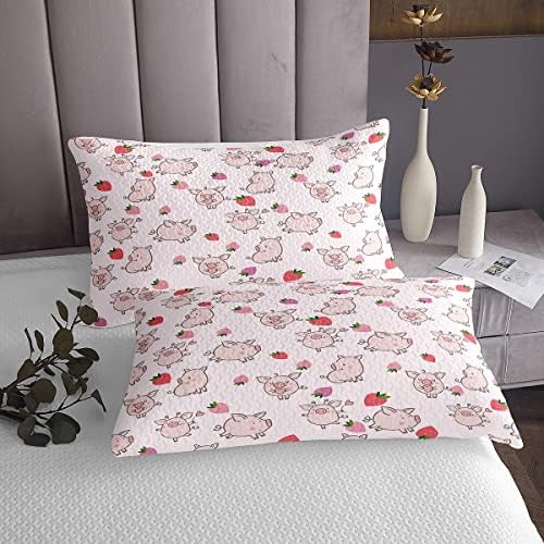 Feelyou Pig Print Bed Sheet Set 4Pcs for Kids and Adults 1
