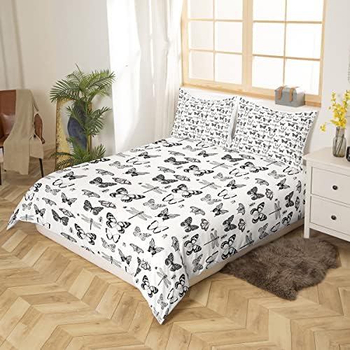Erosebridal Duvet Cover Set Queen Size Dead Moth Butterfly Design