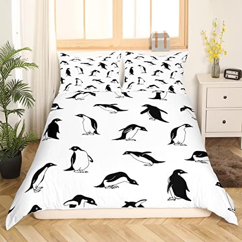 Erosebridal Penguin Duvet Cover Set Queen Size 1