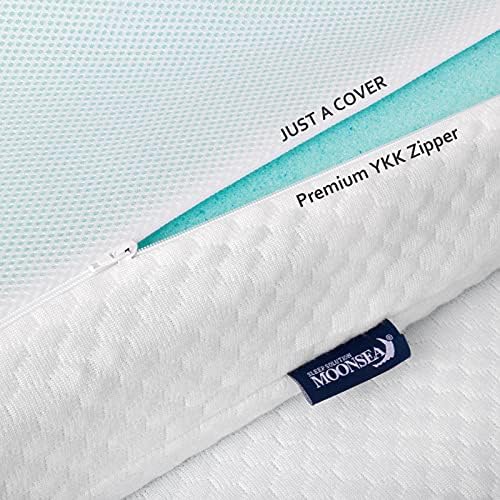 Moonsea Twin Size Memory Foam Mattress Topper Cover 1