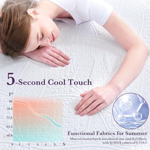 SINWEEK 3 Inch Gel Memory Foam Mattress Topper Twin Size