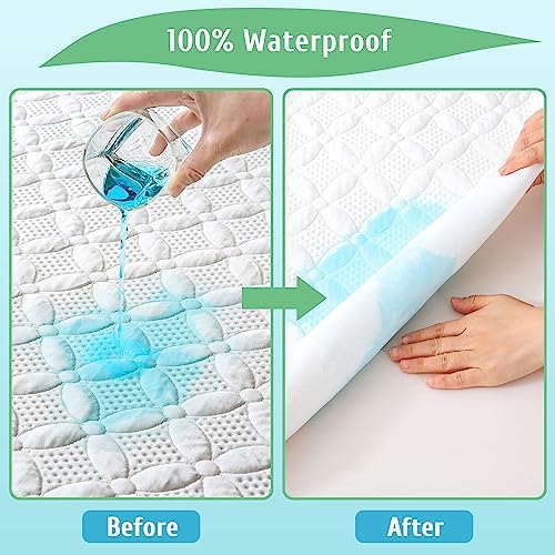 Lunsing 2 Pack Waterproof Twin Mattress Protector