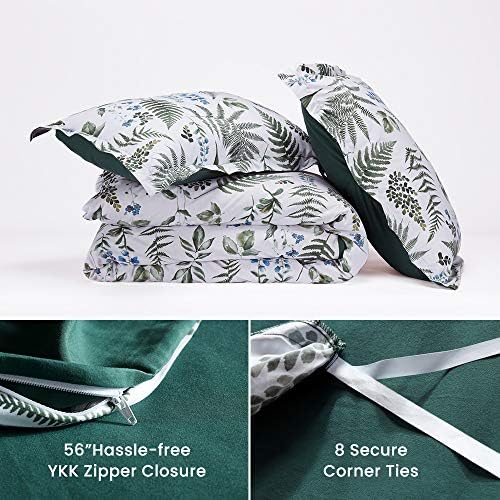 SLEEP ZONE Duvet Cover Set with Zipper and Pillowcase Tropical Pattern