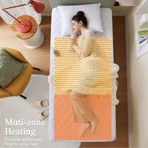 Beautyrest Heated Mattress Pad with 5 Heat Settings - Twin XL Size