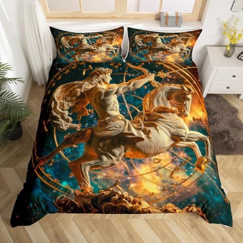 Erosebridal 2Pcs Retro 3D Duvet Cover Set