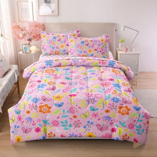 Kids Comforter Set with Fluffy Reversible Patterns