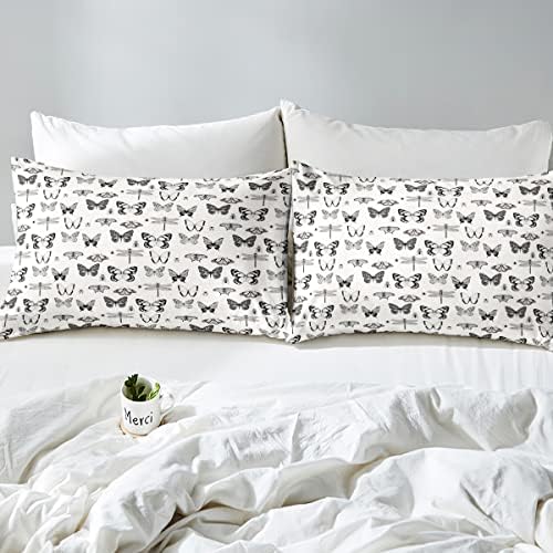 Erosebridal Duvet Cover Set Queen Size Dead Moth Butterfly Design