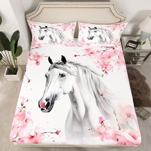 Feelyou Cherry Blossom Kids Sheet Set 4Pcs 1