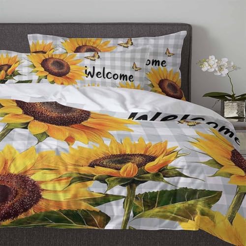 Boanket 3-Piece California King Duvet Cover Set with Zipper Closure