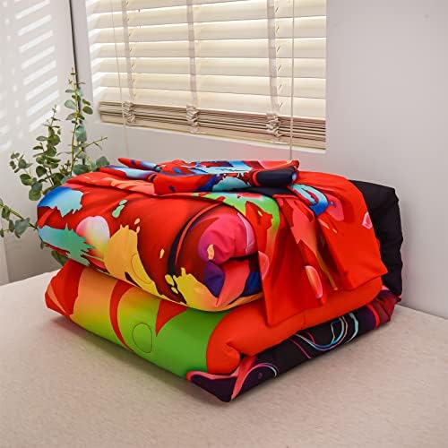 Aimuan Gaming Comforter Set for Boys - Twin Red
