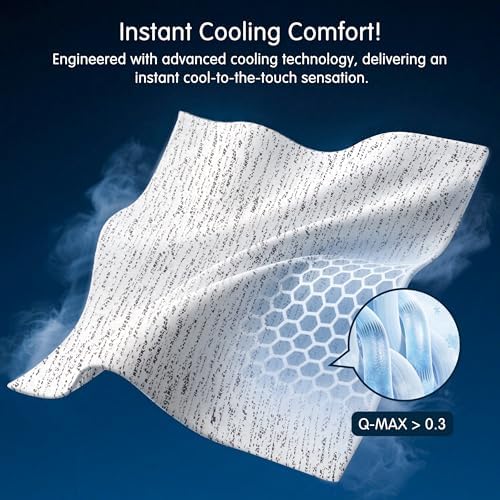 CHUN YI Cooling Mattress Topper 4 Inch Gel Memory Foam