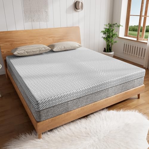 HOMRELEXA Bamboo Mattress Toppers 4 Inch Cooling Gel