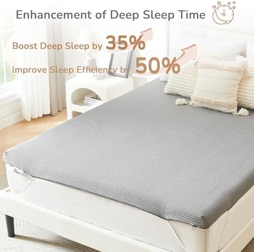 Aiwees 3 Inch Memory Foam Mattress Topper Queen