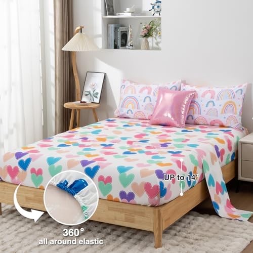 A Nice Night Cartoon Rainbow Comforter Set 6Pcs Twin 1