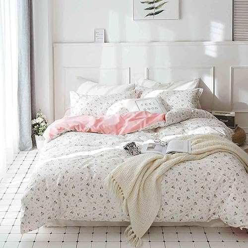 Nanko Pink Floral Duvet Cover Set 3 Piece