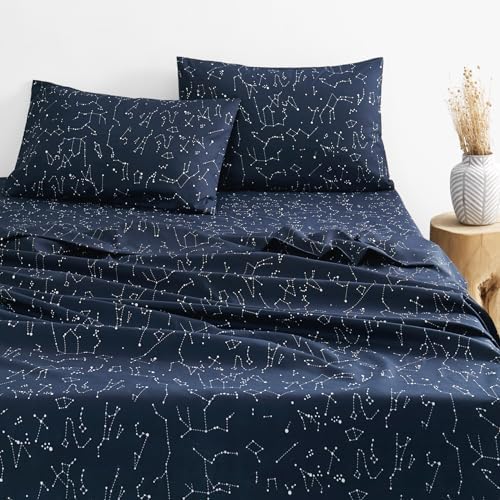 Wake In Cloud - Constellation Star Galaxy Bedding Set Twin Size