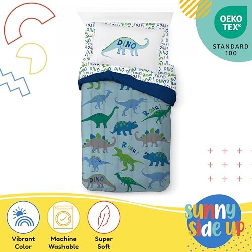 Sunny Side Up Dino Roar Twin Comforter Set
