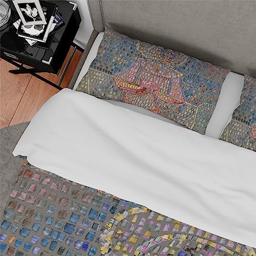 HOBBOY Paul Klee Art 3pc Duvet Set with Zipper Pillowcases