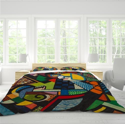 HOBBOY Duvet Cover Set with Zipper Twin XL Cartoon Design