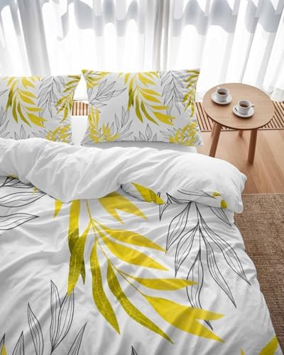 3-Piece Queen Duvet Cover Set with Zipper and Pillow Cases