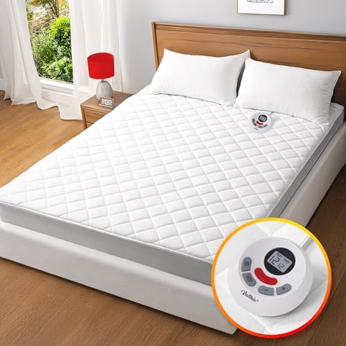 Valthie Heated Mattress Pad Twin XL 39x80 White