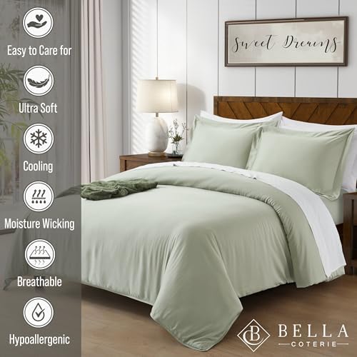 Bella Coterie Bamboo Viscose Queen Duvet Cover Set