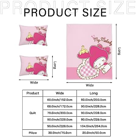 My Bunny Melody Sleep Duvet Cover Set - 3 Pieces - Twin-XL - 90x68