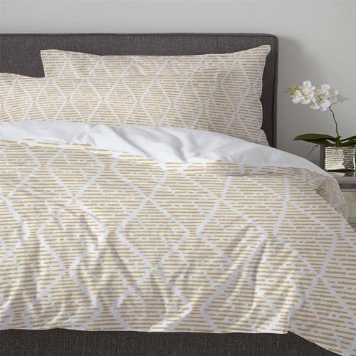 3 Piece Bedding Set with Zipper and Corner Ties