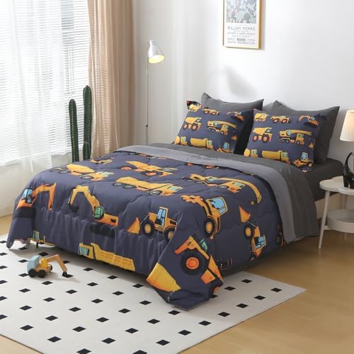 Wajade Kids Construction Truck 7-Piece Comforter Set