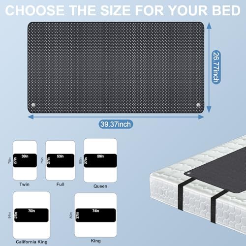 Silkena Grounding Mattress Pad with 15 ft Cord