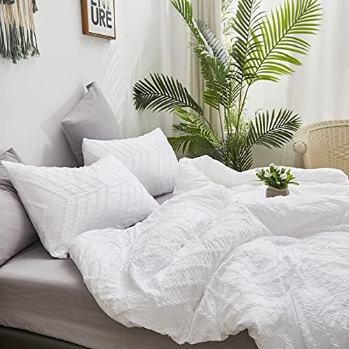 Houseri Boho White Comforter Set Twin 1